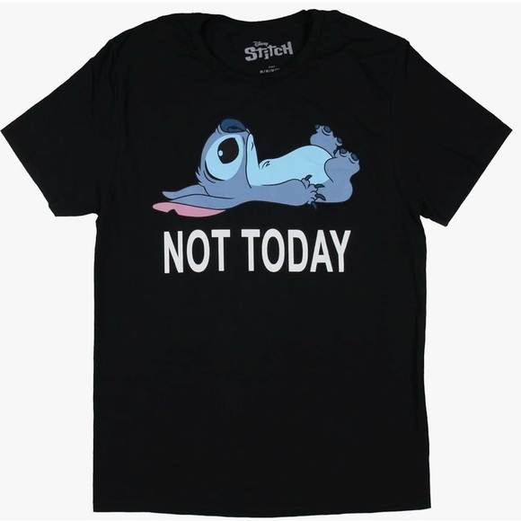 Disney Stitch Tee “Not Today” EUC - Picture 1 of 2